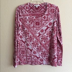 Coldwater Creek dashing reindeer tee